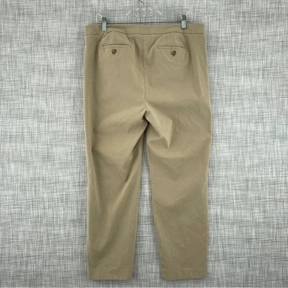 Lane Bryant Size 16 Women's Tan crop pants 0397 - Picture 2 of 7